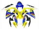 Descuento Carenados Moto Suzuki GSXR 600/750 2006-2007 - Blanco Azul Amarillo Corona Alstare