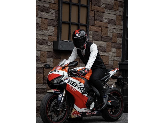 Descuento Carenados Moto Honda CBR1000RR 2017-2023 - Naranja Blanco Rojo Negro Brillante Repsol Rojo Bull