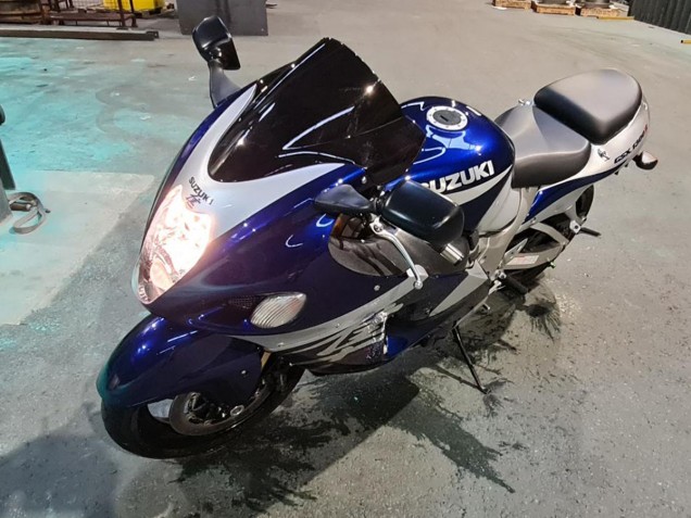 Descuento Carenados Moto Suzuki GSXR 1300 Hayabusa 1996-2007 - Azul Blanco