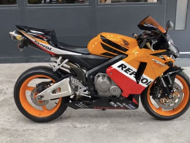 Descuento Carenados Moto Honda CBR600RR 2005-2006 - Negro Naranja Blanco Rojo Repsol