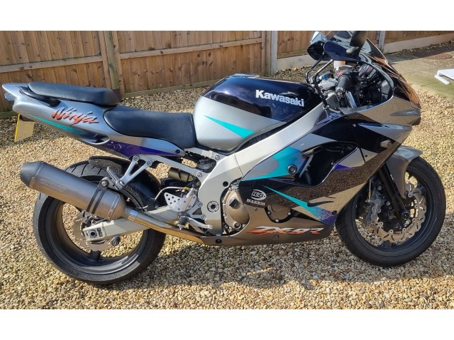 Descuento Carenados Moto Kawasaki Ninja ZX9R 2002-2003 - Azul Plata