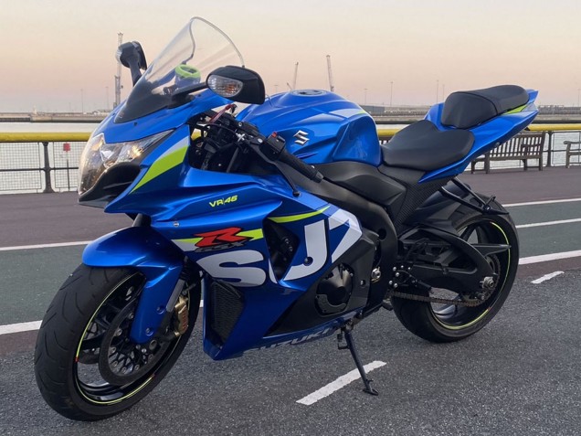 Descuento Carenados Moto Suzuki GSXR 1000 2009-2016 - Azul Verde Blanco