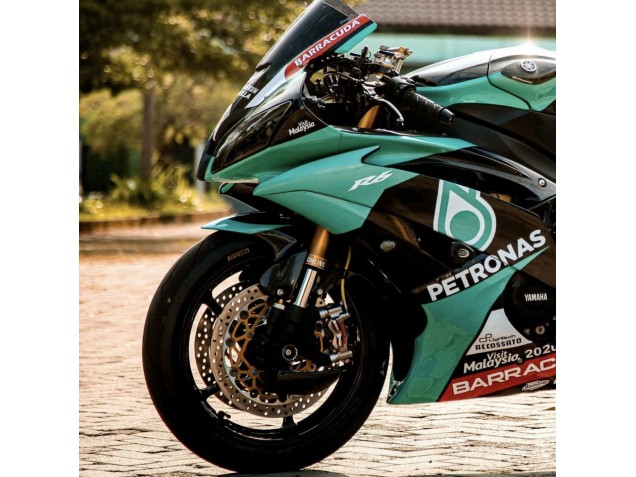 Descuento Carenados Moto Yamaha YZF R6 2008-2016 - Verde Claro Blanco Negro Petronas