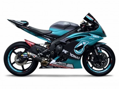Descuento Carenados Moto Yamaha YZF R6 2008-2016 - Verde Claro Blanco Negro Petronas