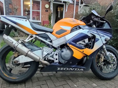 Descuento Carenados Moto Honda CBR900RR 929RR 2000-2001 - Plata Naranja Azul