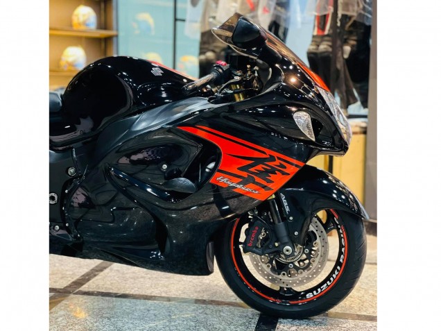 Descuento Carenado Moto Suzuki GSXR 1300 Hayabusa 2008-2020 - Negro Brillante Rojo