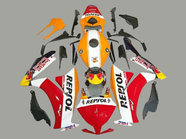 Descuento Carenados Moto Honda CBR1000RR 2012-2016 - Blanco Naranja Rojo Amarillo HRC Repsol