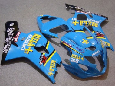 Descuento Carenados Moto Suzuki GSXR 750 2004-2005 - Azul Oro Negro Motul Rizla