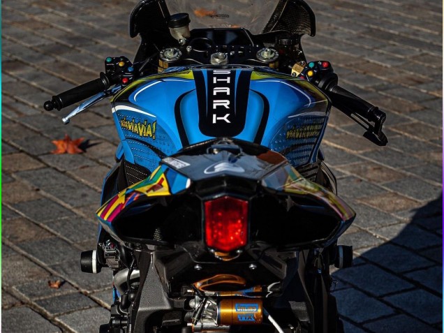 Descuento Carenados Moto Yamaha YZF R1 2015-2019 - Azul Amarillo Tiburón