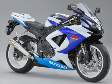 Descuento Carenados Moto Suzuki GSXR 600/750 2008-2010 - Blanco Azul Rojo