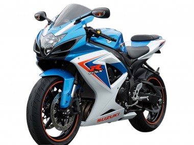 Descuento Carenados Moto Suzuki GSXR 600 2006-2007 - Blanco Azul Rojo