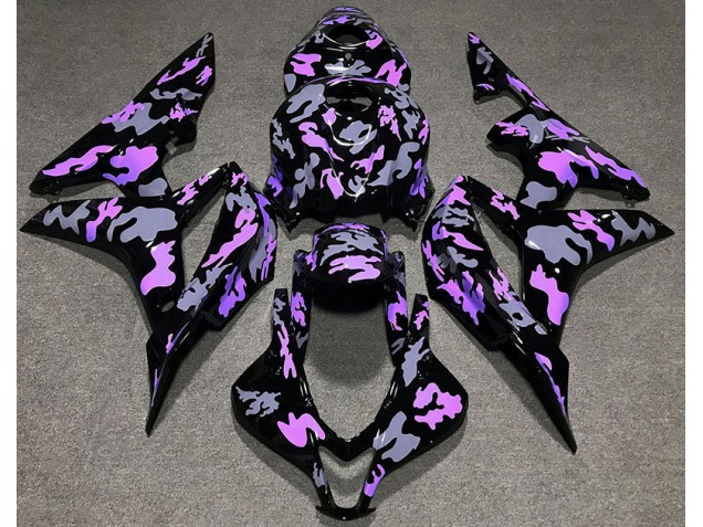 Morado & Gris Camuflaje 07-08 CBR600RR Carenado Morado & Gris Camuflaje 07-08 CBR600RR Carenado