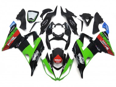Motocard Verde & Negro 13-18 ZX6R Carenado