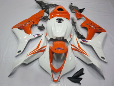 Naranja & Blanco HRC 07-08 CBR600RR Carenado