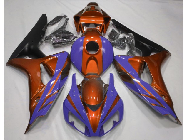 Naranja Brillante & Azul Oscuro 06-07 CBR1000RR Carenado Naranja Brillante & Azul Oscuro 06-07 CBR1000RR Carenado