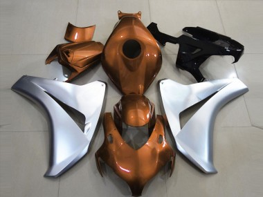 Naranja Brillante & Plata 08-11 CBR1000RR Carenado
