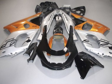 Naranja Brillante Plata & Negro 98-07 YZF600 Carenado