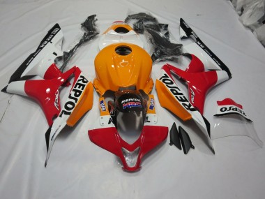 Naranja Claro & Blanco Repsol 07-08 CBR600RR Carenado