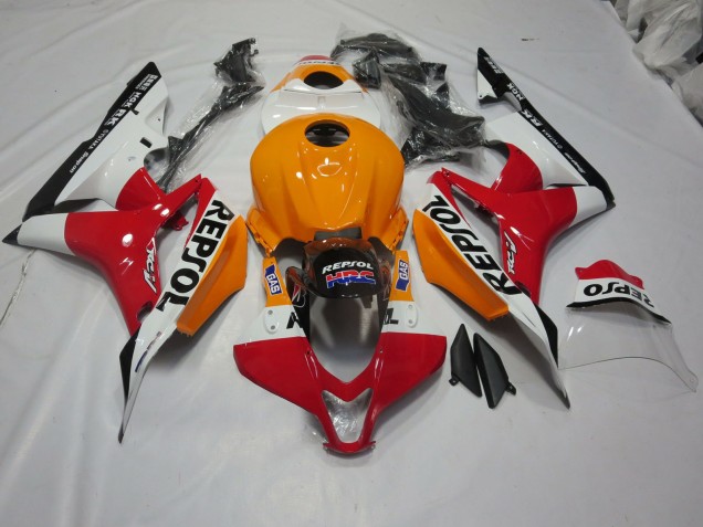 Naranja Claro & Blanco Repsol 07-08 CBR600RR Carenado Naranja Claro & Blanco Repsol 07-08 CBR600RR Carenado