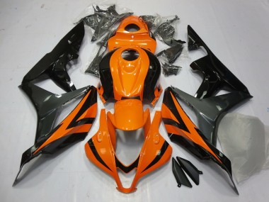 Naranja Gris & Negro 07-08 CBR600RR Carenado