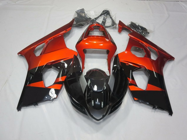 Naranja Quemado & Negro 03-04 GSXR 1000 Carenado