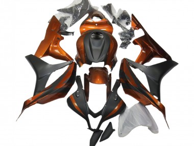 Naranja Quemado & Negro Mate 07-08 CBR600RR Carenado