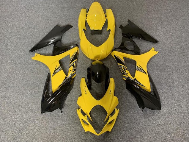 Negro & Amarillo 07-08 GSXR 1000 Carenado Negro & Amarillo 07-08 GSXR 1000 Carenado