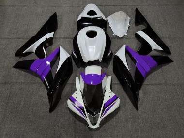Negro Blanco & Púrpura 07-08 CBR600RR Carenado