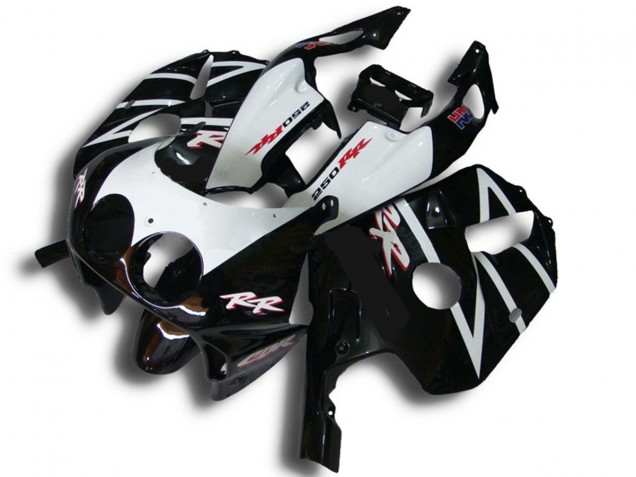 Negro Blanco Rr 90-98 CBR250RR Carenado Negro Blanco Rr 90-98 CBR250RR Carenado