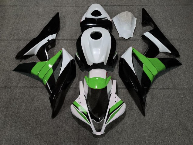 Negro Blanco & Verde 07-08 CBR600RR Carenado Negro Blanco & Verde 07-08 CBR600RR Carenado