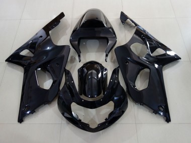 Negro Brillante 00-02 GSXR 1000 Carenado