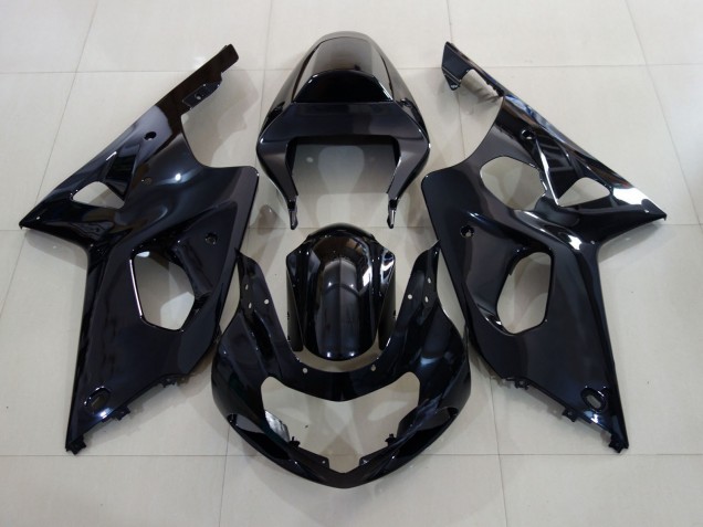 Negro Brillante 00-02 GSXR 1000 Carenado Negro Brillante 00-02 GSXR 1000 Carenado