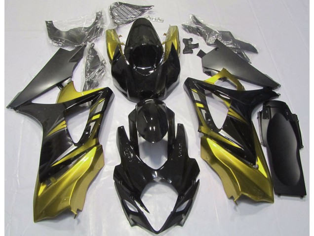 Negro Brillante & Amarillo 07-08 GSXR 1000 Carenado Negro Brillante & Amarillo 07-08 GSXR 1000 Carenado