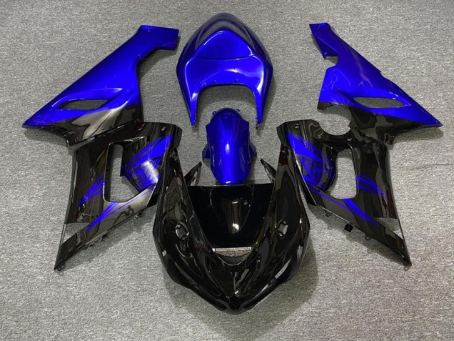 Negro Brillante & Azul 05-06 ZX6R Carenado Negro Brillante & Azul 05-06 ZX6R Carenado