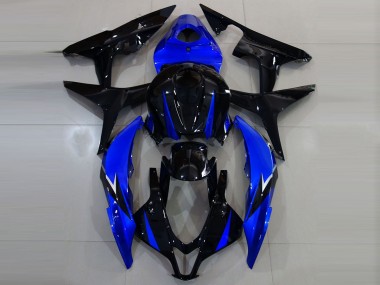 Negro Brillante & Azul 07-08 CBR600RR Carenado