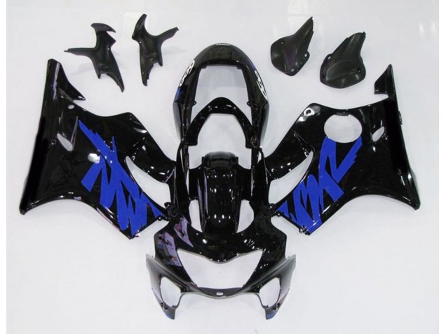 Negro Brillante & Azul 99-00 CBR600 F4 Carenado