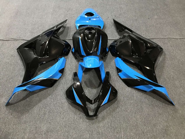 Negro Brillante & Azul Cielo 09-12 CBR600RR Carenado Negro Brillante & Azul Cielo 09-12 CBR600RR Carenado