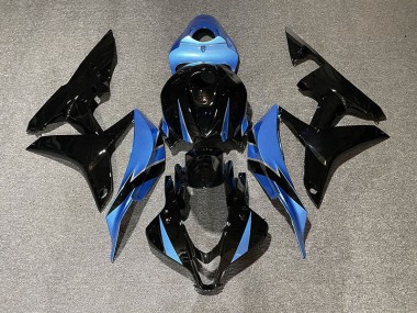 Negro Brillante & Azul Claro 07-08 CBR600RR Carenado
