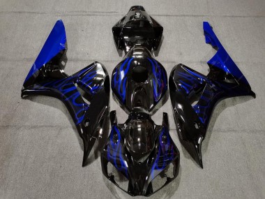 Negro Brillante Azul Llama 06-07 CBR1000RR Carenado
