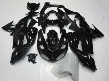 Negro Brillante Liso 06-07 ZX10R Carenado