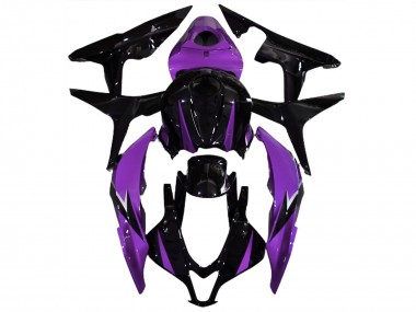 Negro Brillante & Morado 07-08 CBR600RR Carenado