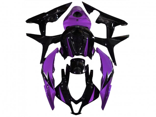 Negro Brillante & Morado 07-08 CBR600RR Carenado Negro Brillante & Morado 07-08 CBR600RR Carenado