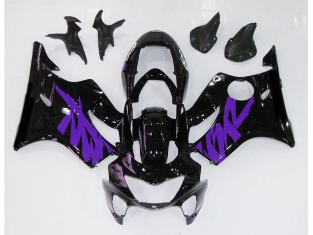 Negro Brillante & Morado 99-00 CBR600 F4 Carenado Negro Brillante & Morado 99-00 CBR600 F4 Carenado