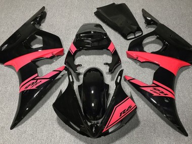 Negro Brillante & Rojo 03-04 R6 Carenado