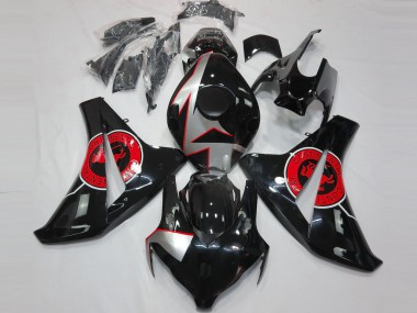 Negro Brillante & Rojo 08-11 CBR1000RR Carenado