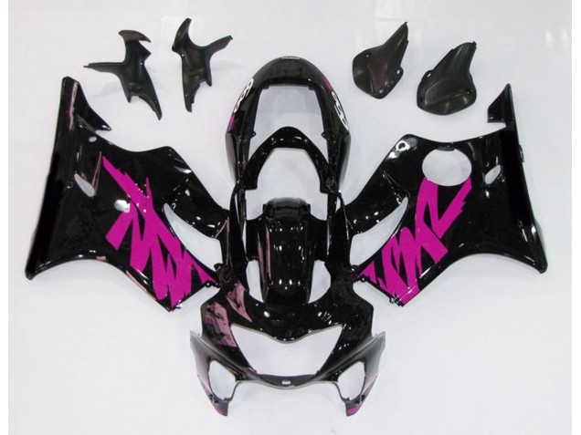 Negro Brillante & Rosa 99-00 CBR600 F4 Carenado
