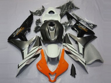 Negro Gris & Naranja 07-08 CBR600RR Carenado