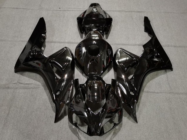 Negro Liso Brillante 06-07 CBR1000RR Carenado Negro Liso Brillante 06-07 CBR1000RR Carenado