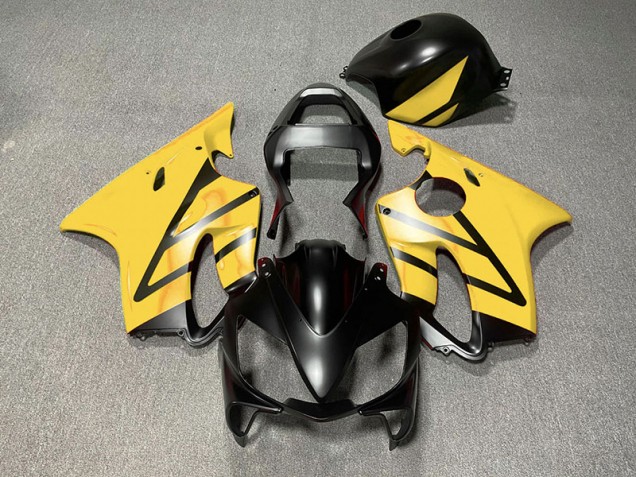 Negro Mate & Amarillo 01-03 CBR600 F4i Carenado Negro Mate & Amarillo 01-03 CBR600 F4i Carenado