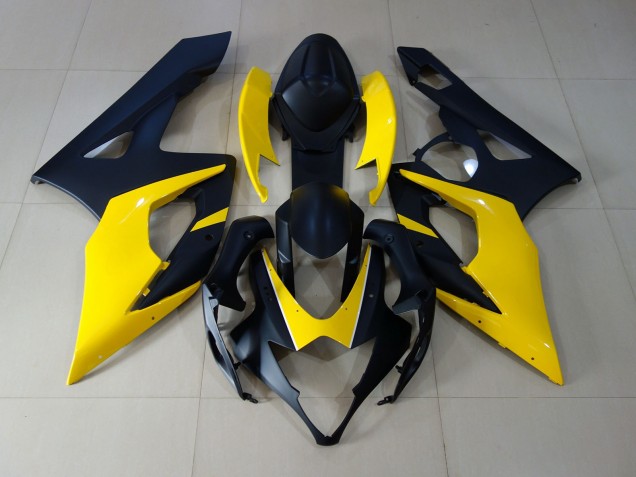 Negro Mate & Amarillo 05-06 GSXR 1000 Carenado Negro Mate & Amarillo 05-06 GSXR 1000 Carenado